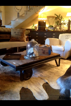 Salon cosy, montagnard